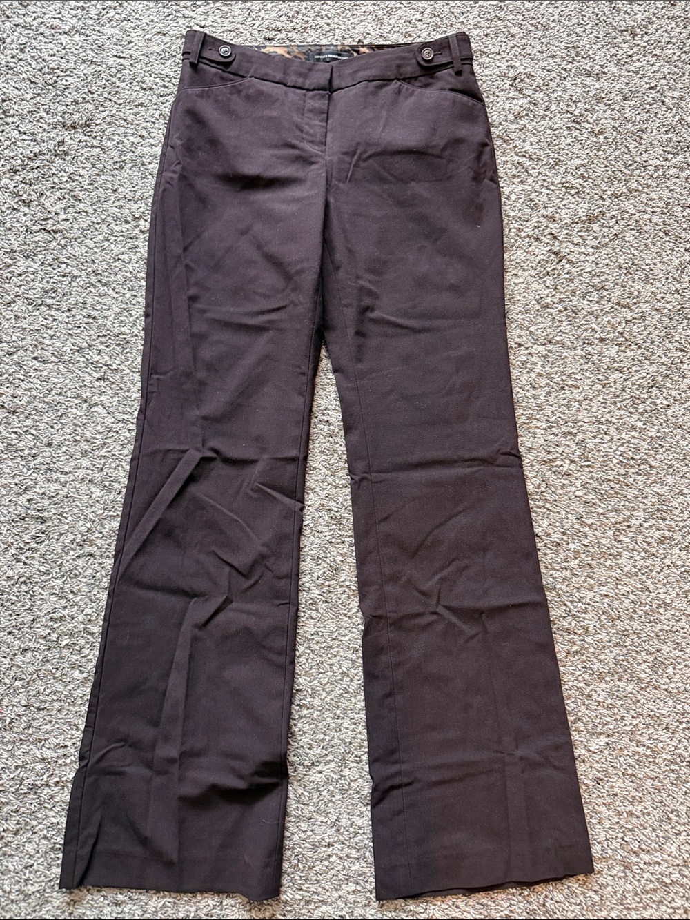 Express Women's Boot Cut Pants in Dark Brown